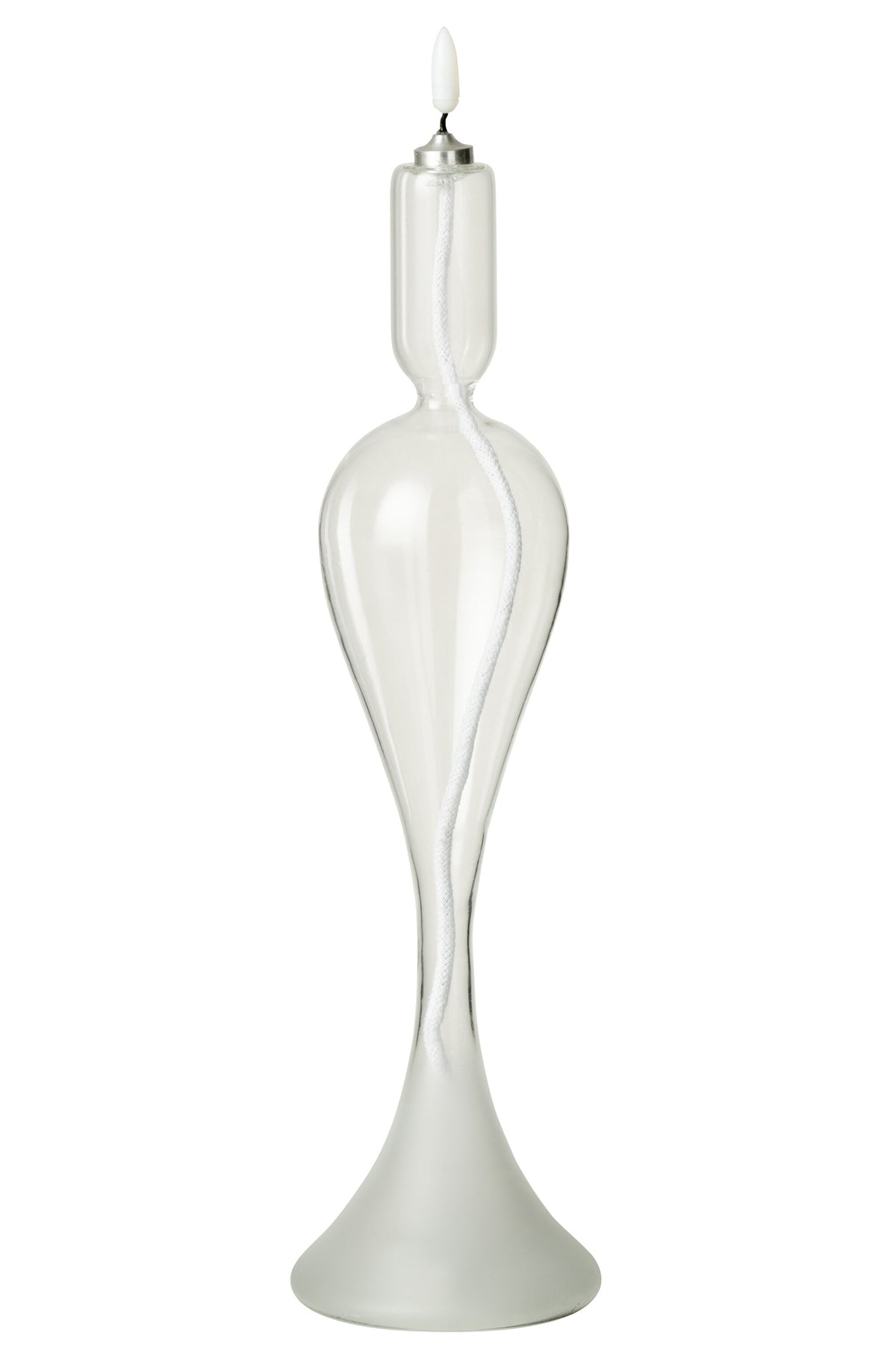 Led Candle Glass Transparent Large - Tuincentrum Lopik