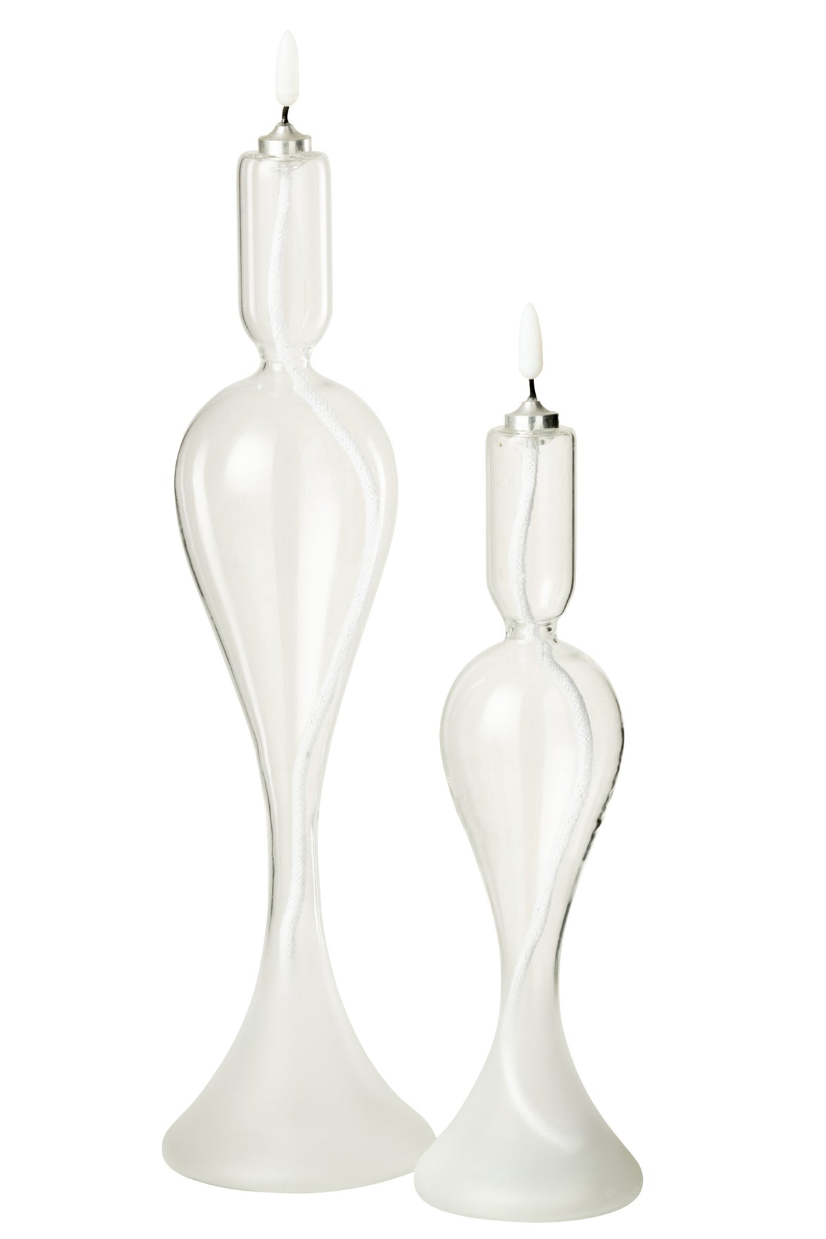 Led Candle Glass Transparent Large - Tuincentrum Lopik