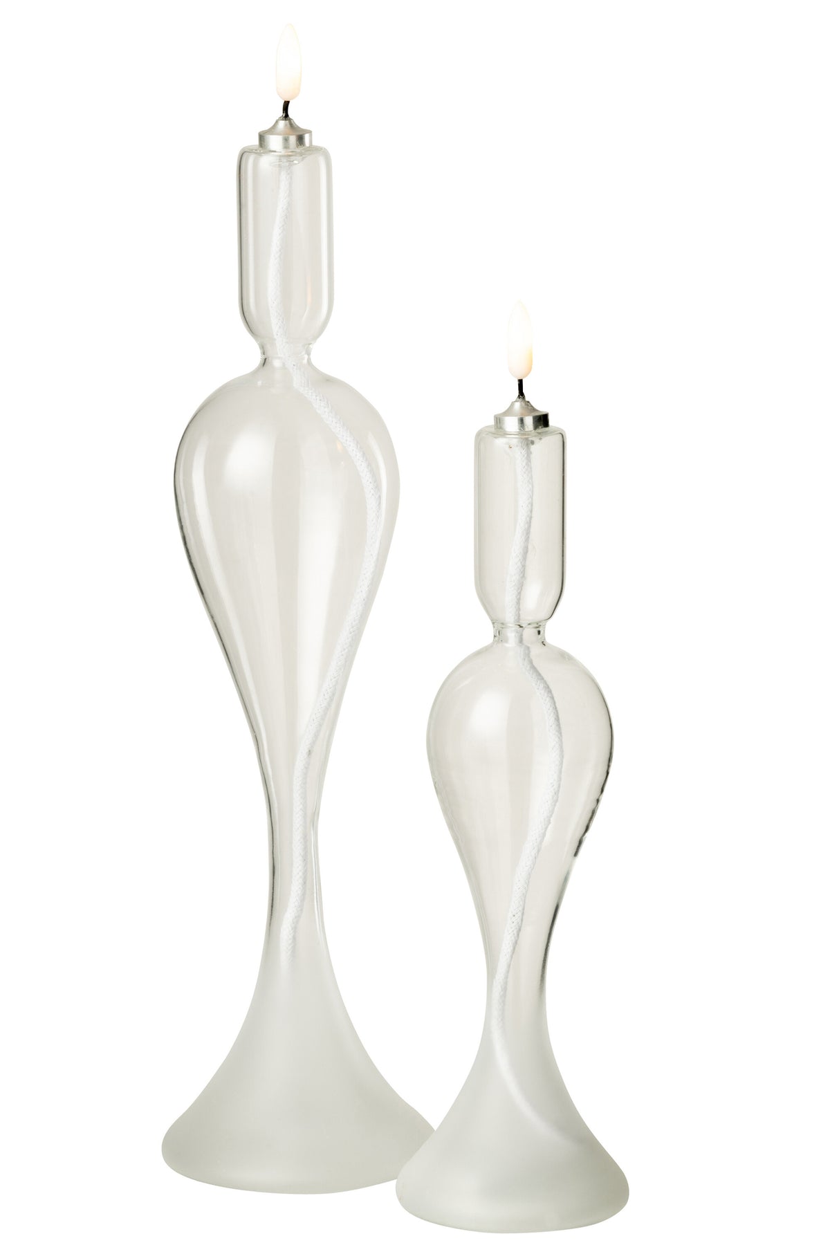 Led Candle Glass Transparent Large - Tuincentrum Lopik
