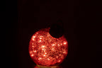 J-Line LED-kerstbal glas rood klein 15 cm