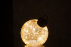 J-Line LED-kerstbal glas/ijzer goud klein 15 cm