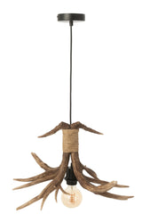 J-LINE HANGLAMP GEWEI POLYRESIN BRUIN KLEIN 50,5 CM