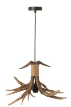 J-LINE HANGLAMP GEWEI POLYRESIN BRUIN KLEIN 50,5 CM