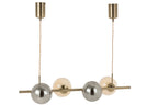J-LINE HANGLAMP YUKS 4 LAMPS STEEL GOLD - Tuincentrum Lopik