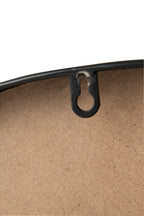 J-LINE WANDKLOK MDF/ROTAN BRUIN/ZWART 60 CM - Tuincentrum Lopik