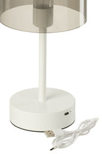 J-LINE TAFELLAMP WOA METAAL WIT - Tuincentrum Lopik