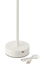 J-LINE TAFELLAMP GOA METAAL WIT MET LED 11,5X37CM - Tuincentrum Lopik