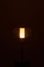 J-LINE TAFELLAMP WOA METAAL ZWART MET LED 13X24X13CM - Tuincentrum Lopik