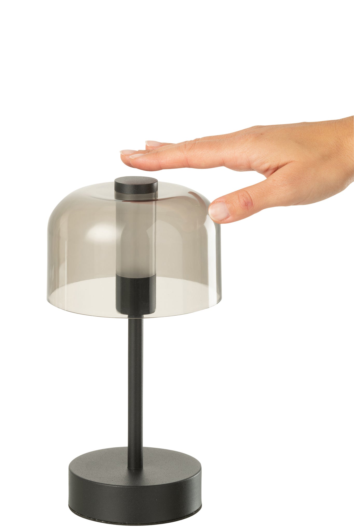 J-LINE TAFELLAMP WOA METAAL ZWART MET LED 13X24X13CM - Tuincentrum Lopik