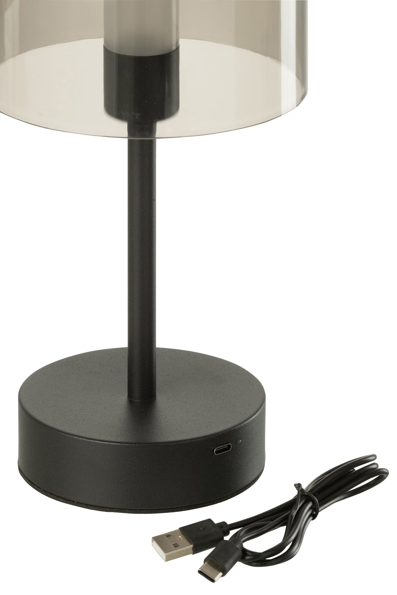 J-LINE TAFELLAMP WOA METAAL ZWART MET LED 13X24X13CM - Tuincentrum Lopik