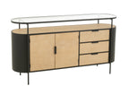 J-LINE DRESSOIR OVY IJZER NATUREL/ZWART - Tuincentrum Lopik