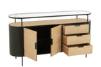 J-LINE DRESSOIR OVY IJZER NATUREL/ZWART - Tuincentrum Lopik