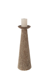 J-LINE KANDELAAR ALUMINIUM BRUIN SMALL - Tuincentrum Lopik