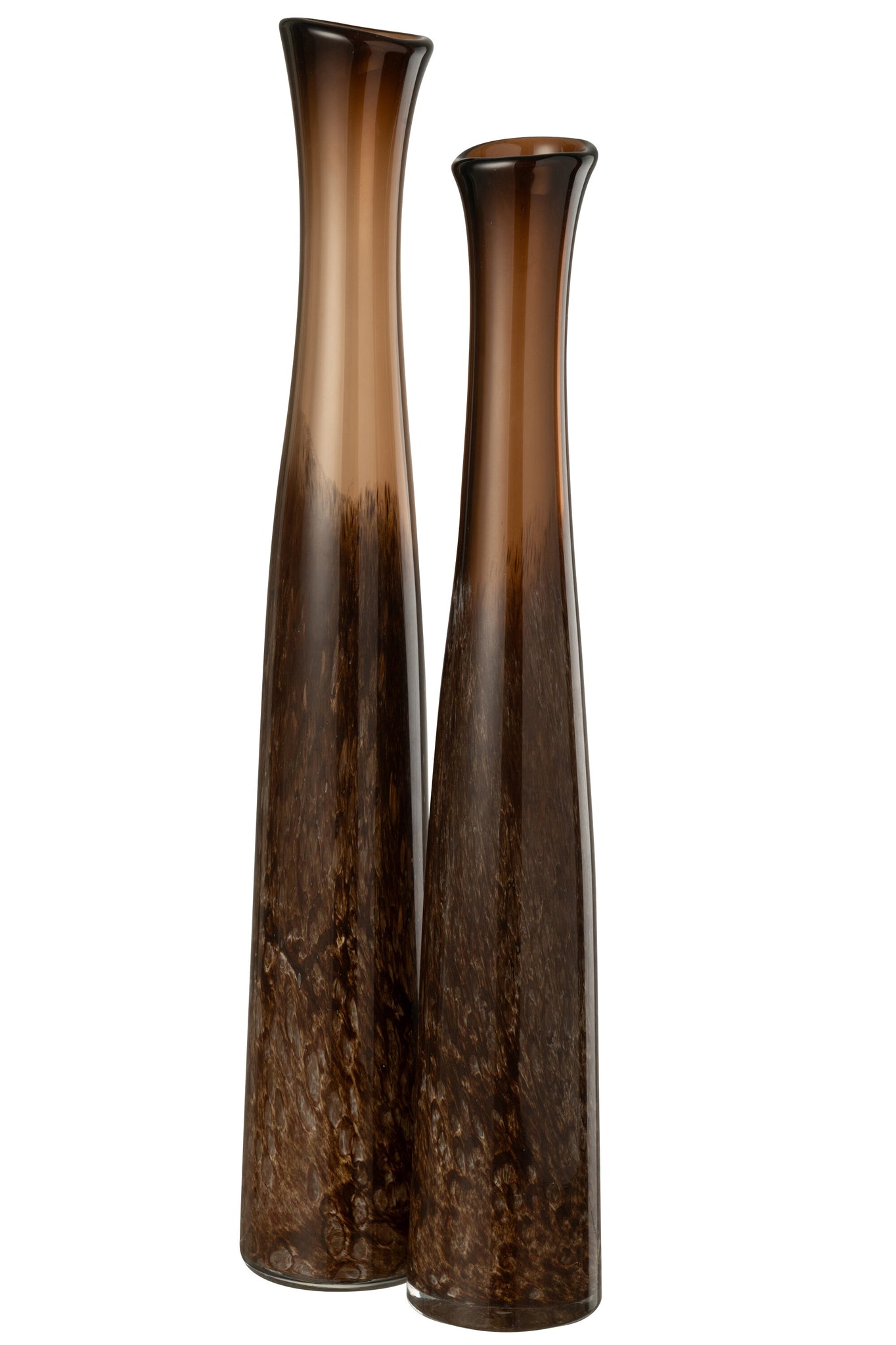 Vase Cylinder Glass Dark Brown Large - Tuincentrum Lopik