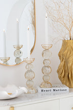 J-LINE CANDLE HOLDER GLASS CHAMPAGNE SMALL - Tuincentrum Lopik