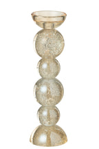 J-LINE CANDLE HOLDER GLASS CHAMPAGNE LARGE - Tuincentrum Lopik