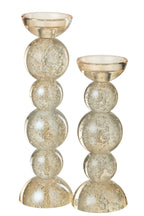 J-LINE CANDLE HOLDER GLASS CHAMPAGNE LARGE - Tuincentrum Lopik