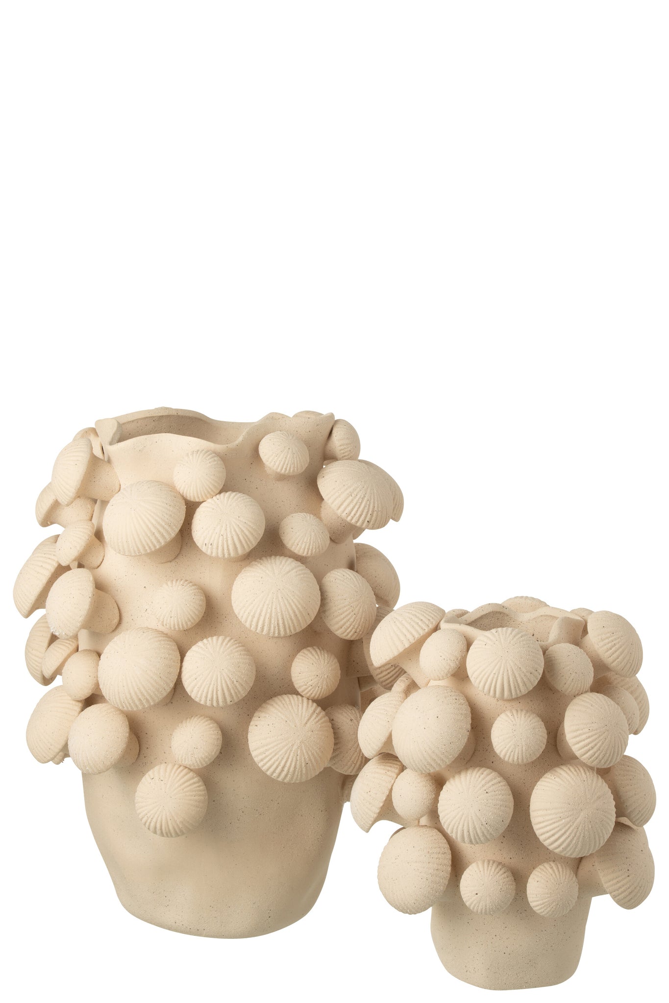 J-LINE VASE FUNGI CLAY BEIGE LARGE - Tuincentrum Lopik