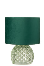 J-LINE TAFELLAMP GLAS LED GROEN E27 Ø17,2X23CM