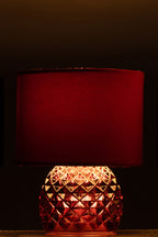 J-LINE TAFELLAMP GLAS LED BORDEAUX/ROOD E27 Ø17,2X23CM - Tuincentrum Lopik