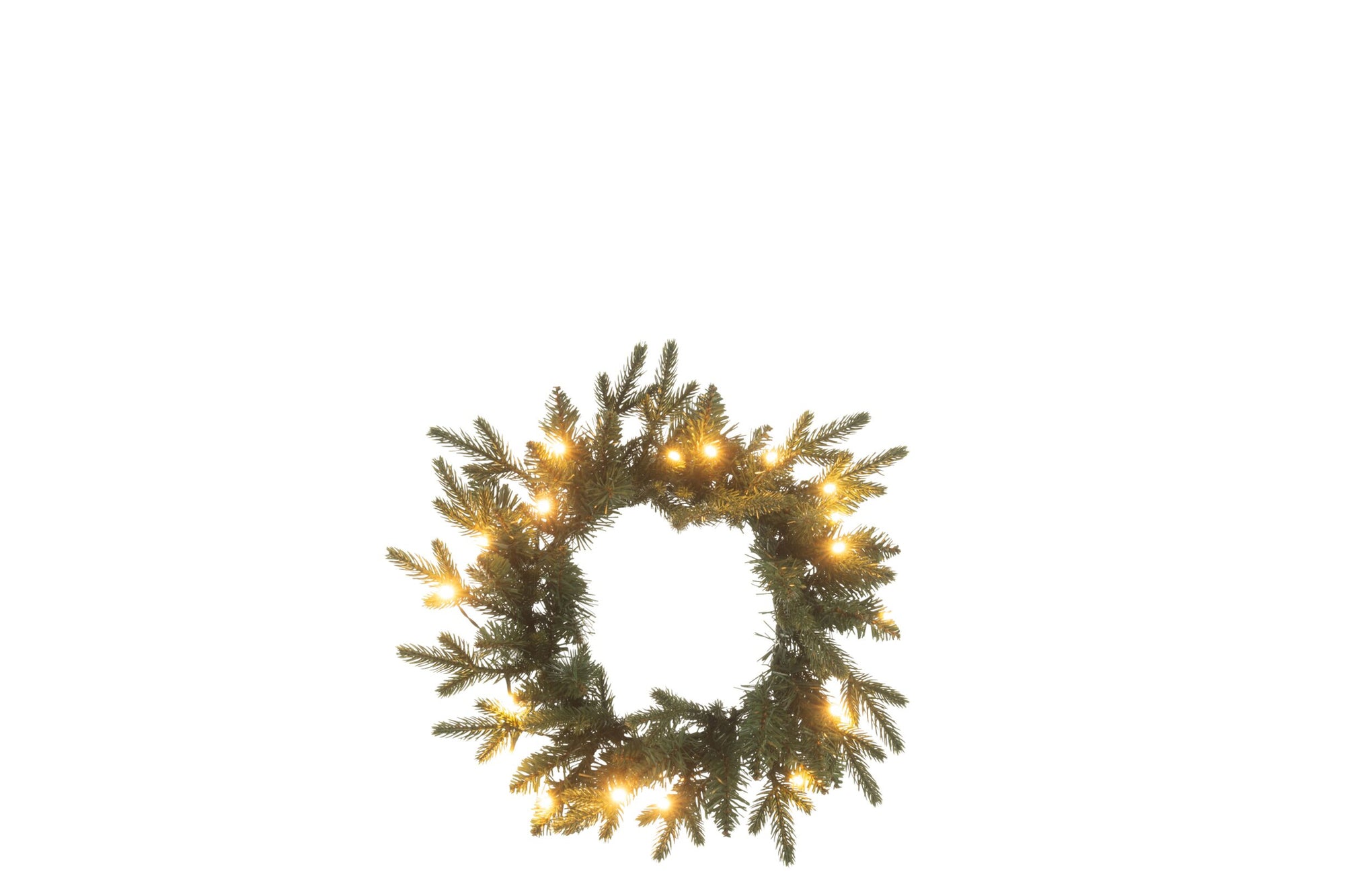 J-LINE LED-KERSTKRANS ROND GROEN 40 CM – 20 LED