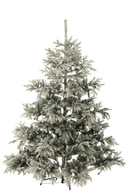 J-LINE KERSTBOOM 420 LED SNEEUWACHTIG KUNSTMATIG DONKERGROEN/LICHTGRIJS GROOT - Tuincentrum Lopik