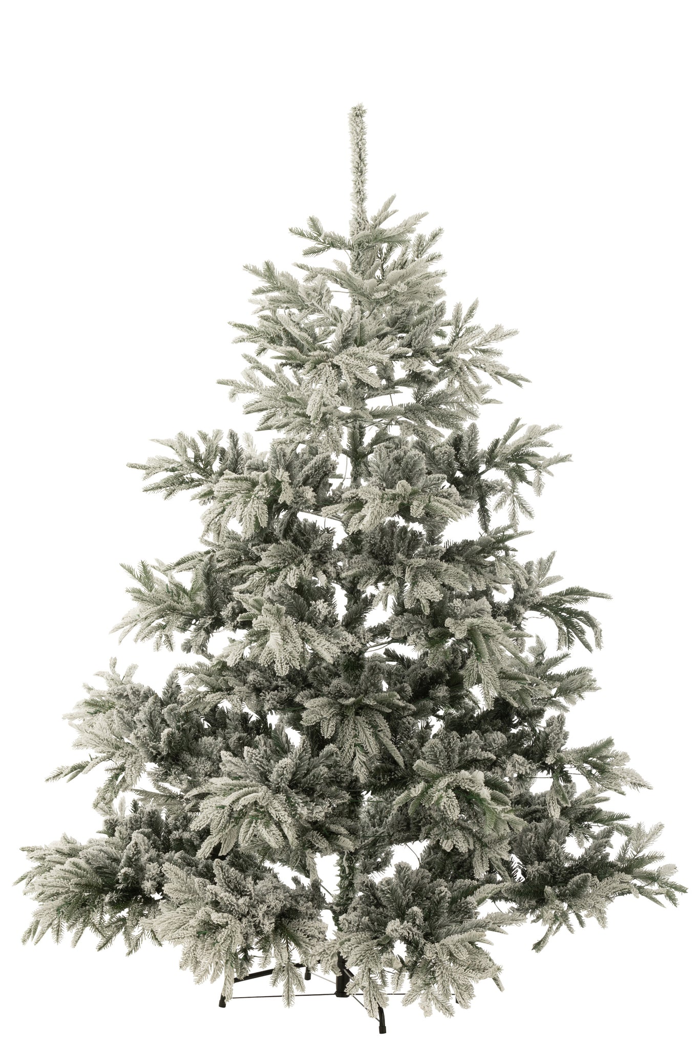 J-LINE KERSTBOOM 420 LED SNEEUWACHTIG KUNSTMATIG DONKERGROEN/LICHTGRIJS GROOT - Tuincentrum Lopik