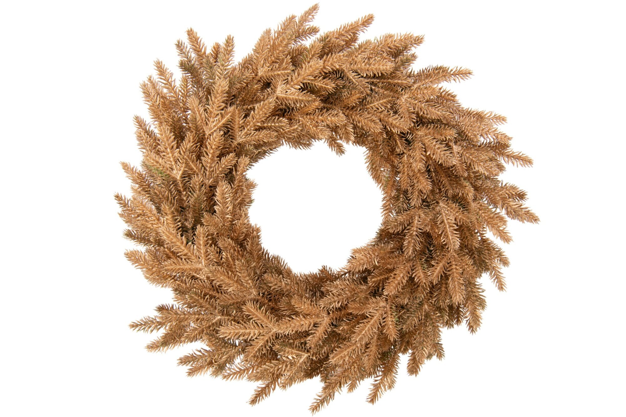 J-LINE KERSTKRANS KUNSTSTOF GOUD LARGE 50 CM