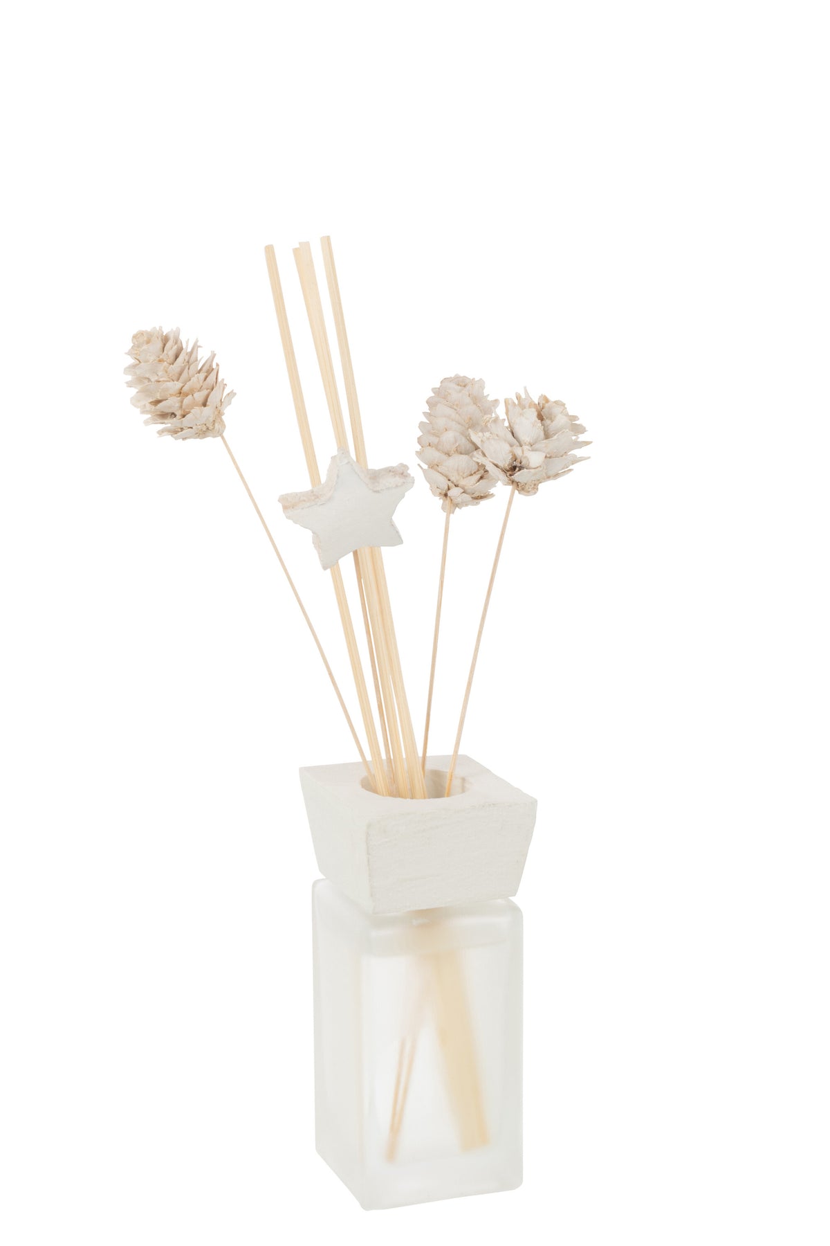 Reed Diffuser Pine Eucalyptus Dry Flower White - Tuincentrum Lopik