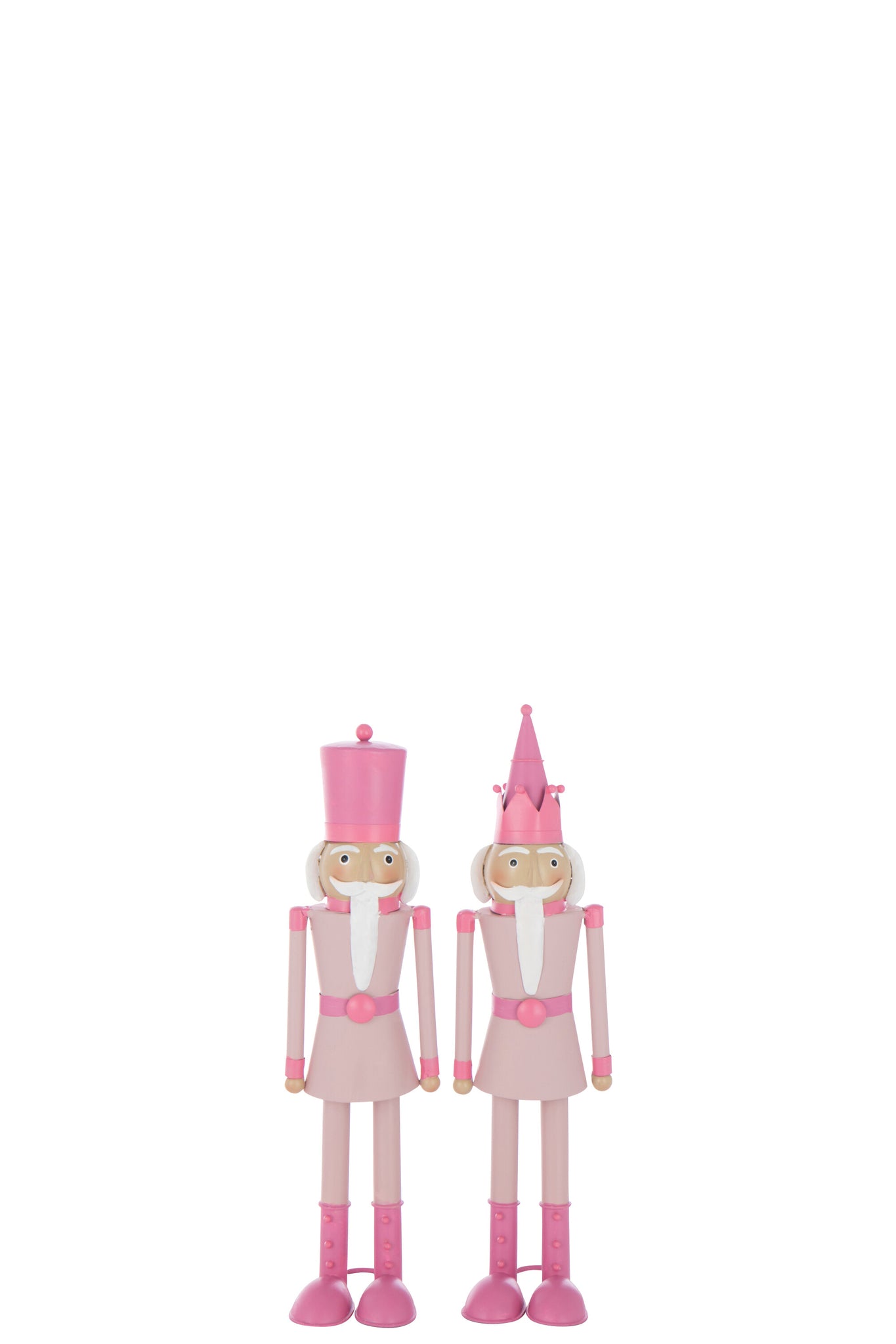 Nutcracker Moustache Metal Pink Small Assortment Of 2 - Tuincentrum Lopik