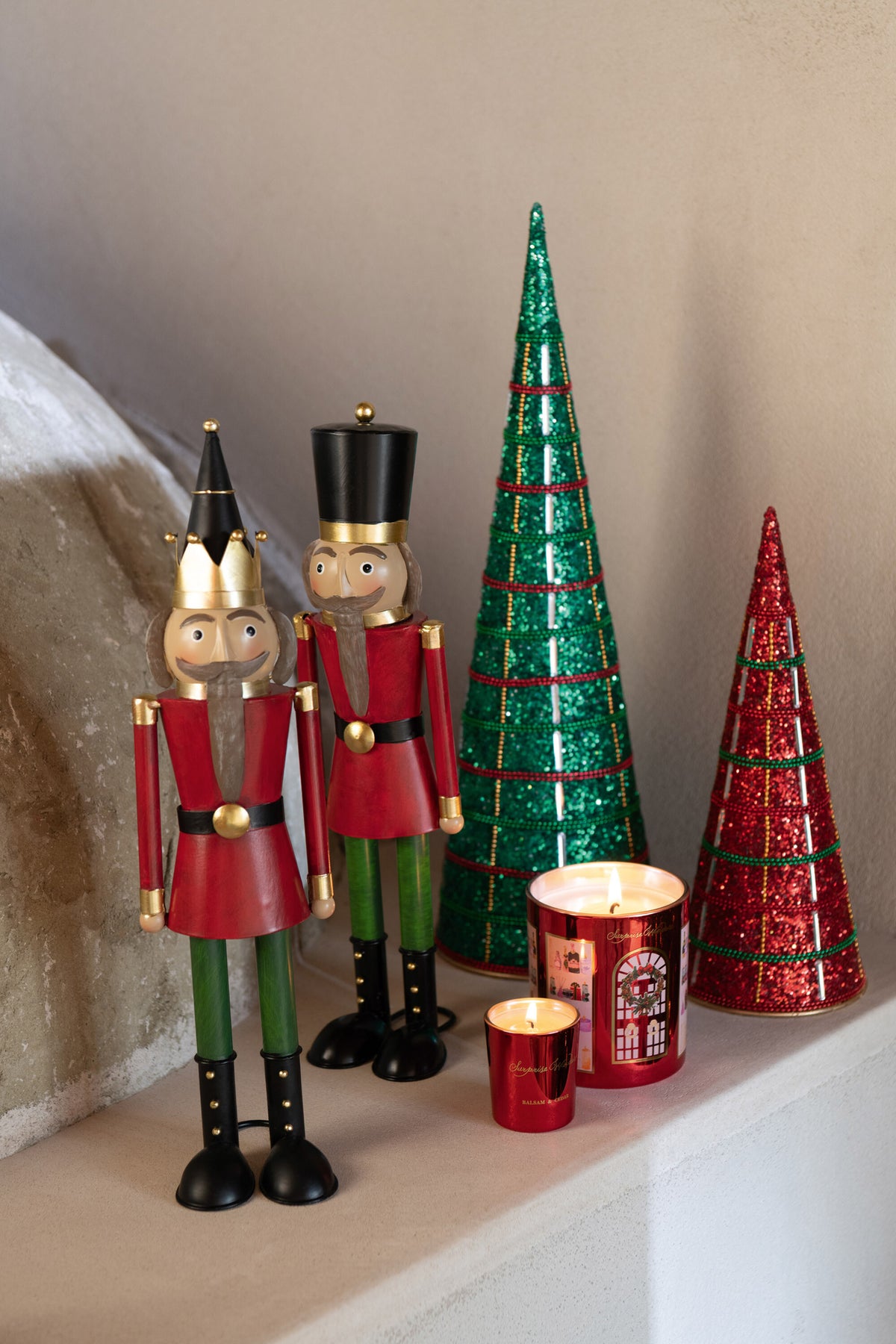 Nutcracker Moustache Metal Multicolored Small Assortment Of 2 - Tuincentrum Lopik