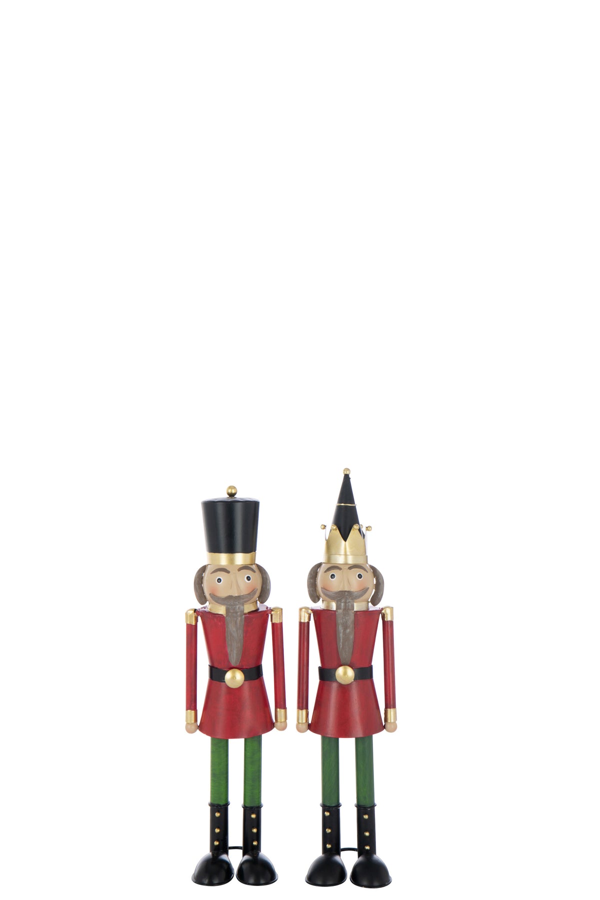 Nutcracker Moustache Metal Multicolored Small Assortment Of 2 - Tuincentrum Lopik