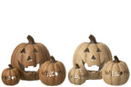 Candle Holder Pumpkin Halloween Clay Caramel - Tuincentrum Lopik