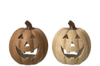 Candle Holder Pumpkin Halloween Clay Caramel - Tuincentrum Lopik