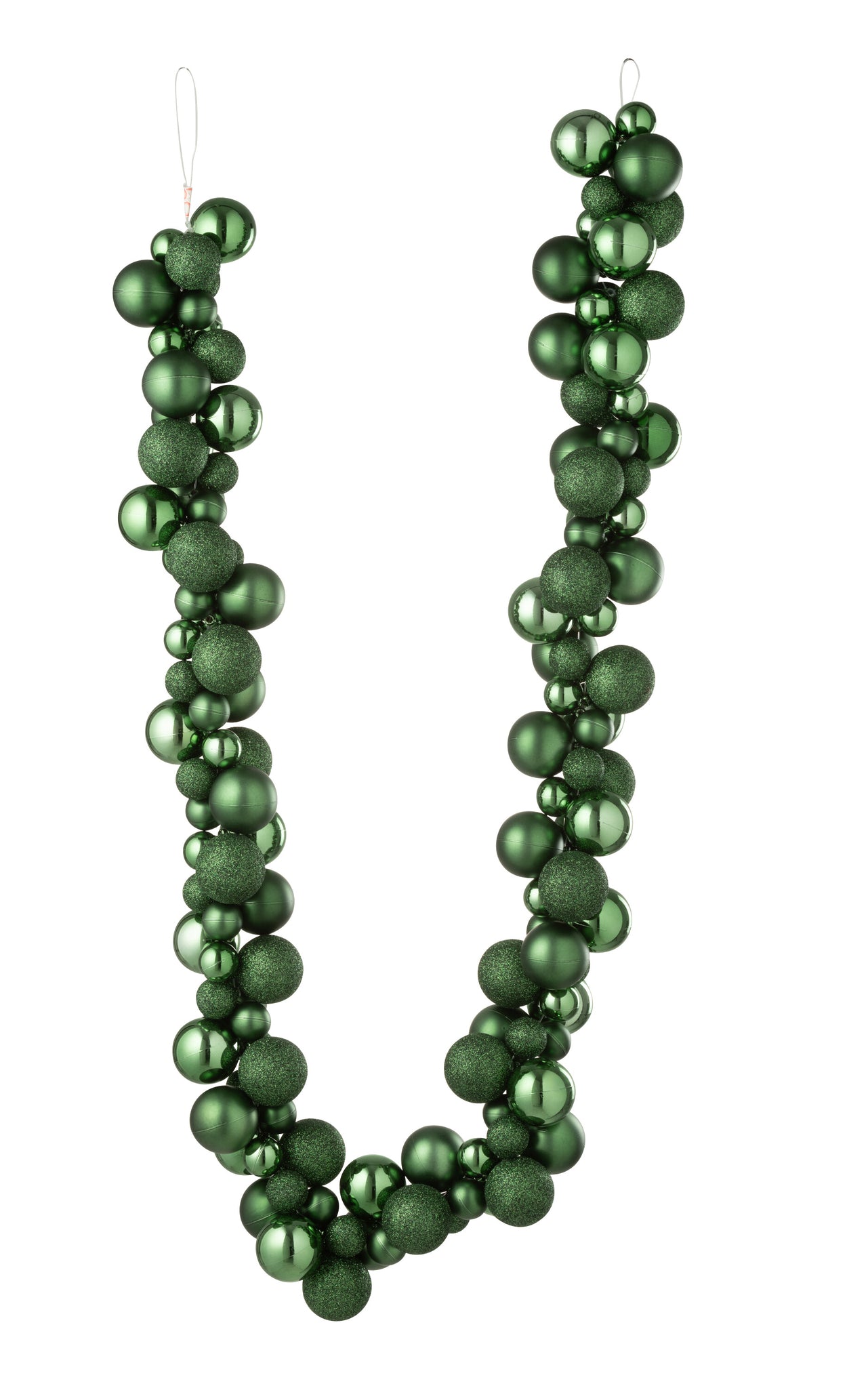 Guirlande Kerstballen Plastic Smaragdgroen - Tuincentrum Lopik