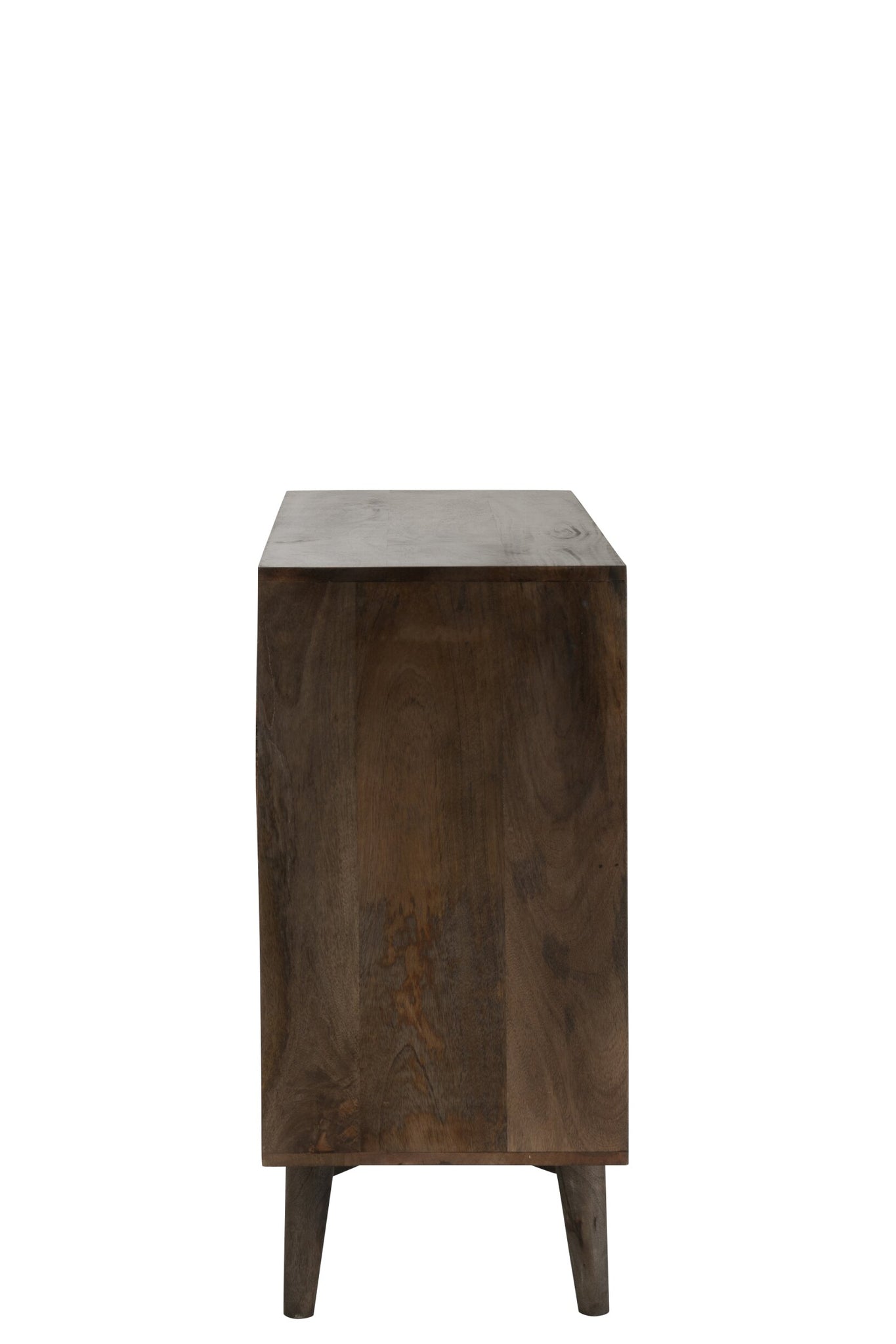 J-LINE LADEKAST CIRKELDESIGN HOUT DONKERBRUIN