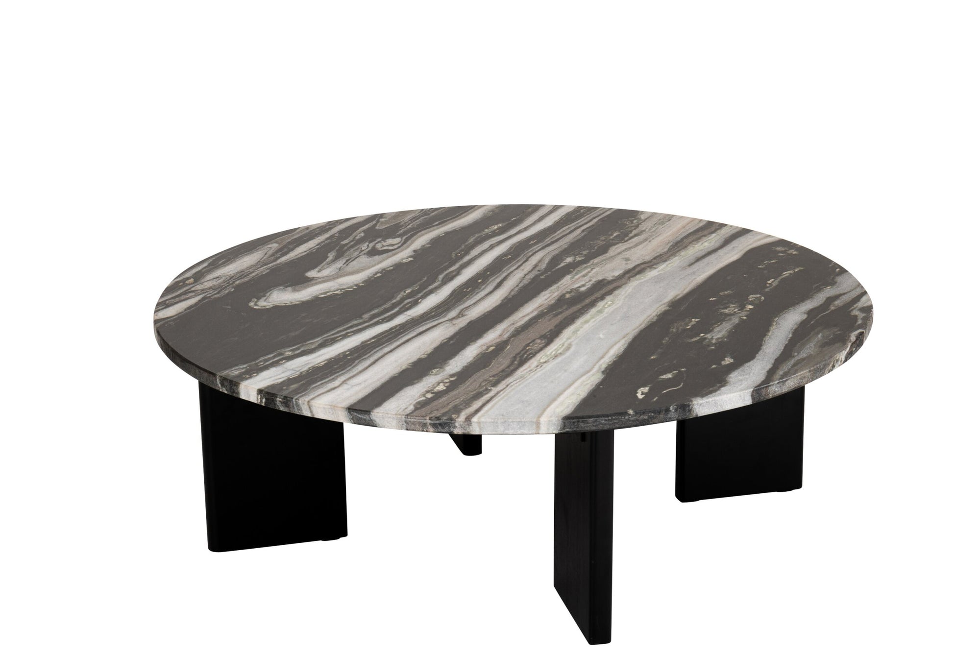 J-LINE SALONTAFEL MATHILDE MARMER ZWART/GRIJS