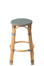 J-LINE KRUK GEO RATTAN ORANJE/TURQUOISE - Tuincentrum Lopik