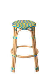 J-LINE KRUK GEO RATTAN GEEL/AZUURBLAUW - Tuincentrum Lopik