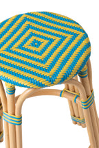 J-LINE KRUK GEO RATTAN GEEL/AZUURBLAUW - Tuincentrum Lopik
