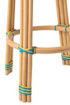 J-LINE KRUK GEO RATTAN GEEL/AZUURBLAUW - Tuincentrum Lopik