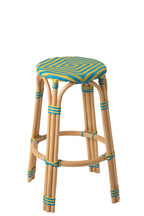 J-LINE KRUK GEO RATTAN GEEL/AZUURBLAUW - Tuincentrum Lopik
