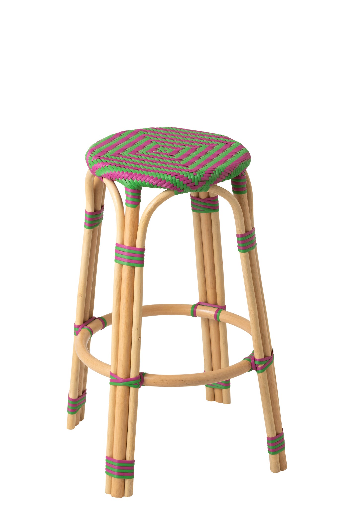 J-LINE KRUK GEO RATTAN ROZE/GROEN - Tuincentrum Lopik