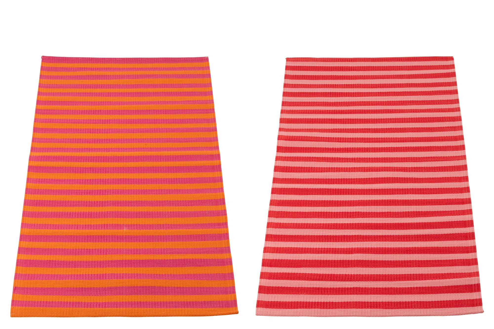 J-LINE STRANDMAT SUMMER/BISOUS GESTREEPT POLYPROPYLEEN MULTI ASSORTIMENT VAN 2 L70XB150CM - Tuincentrum Lopik