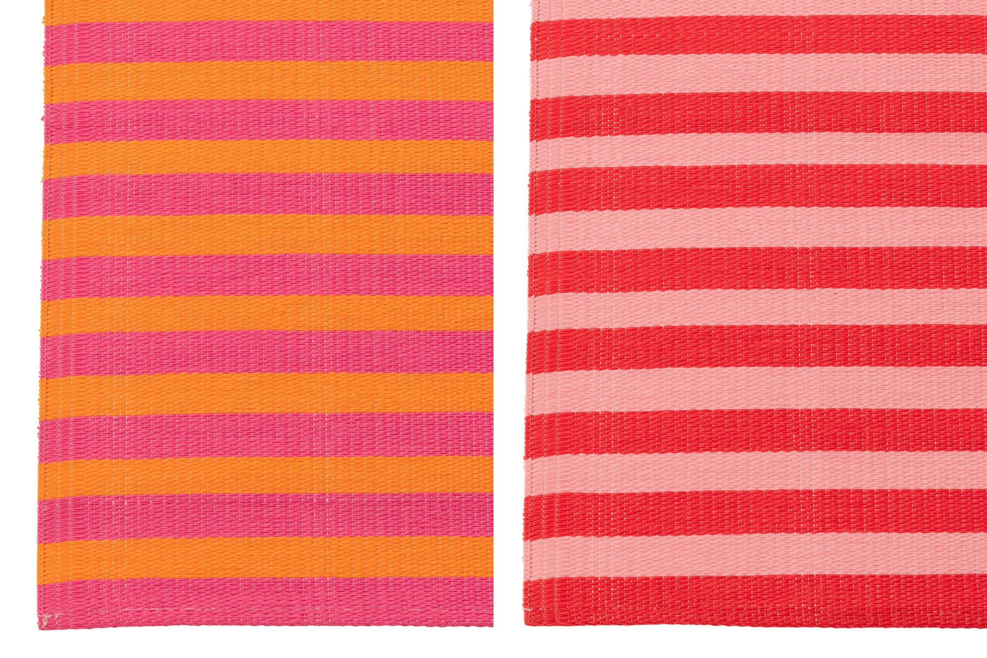 J-LINE STRANDMAT SUMMER/BISOUS GESTREEPT POLYPROPYLEEN MULTI ASSORTIMENT VAN 2 L70XB150CM - Tuincentrum Lopik