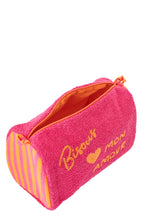 J-LINE STRANDTAS BISOUS KATOEN ROZE/ORANJE SET VAN 2