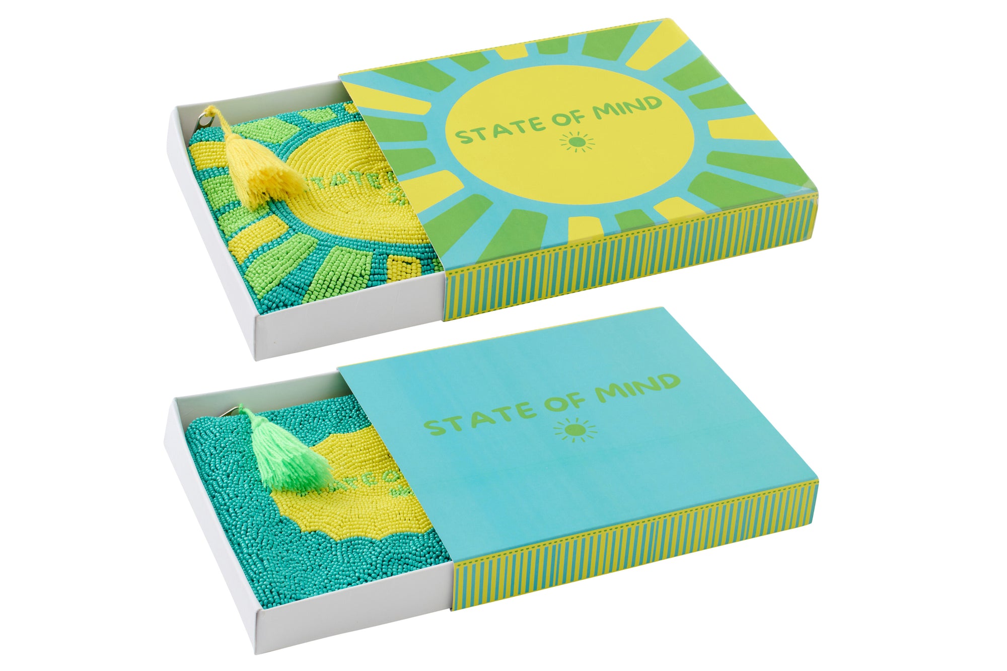 J-LINE ETUI STATE OF MIND GESTREEPT KATOEN MULTICOLOR ASSORTIMENT VAN 2