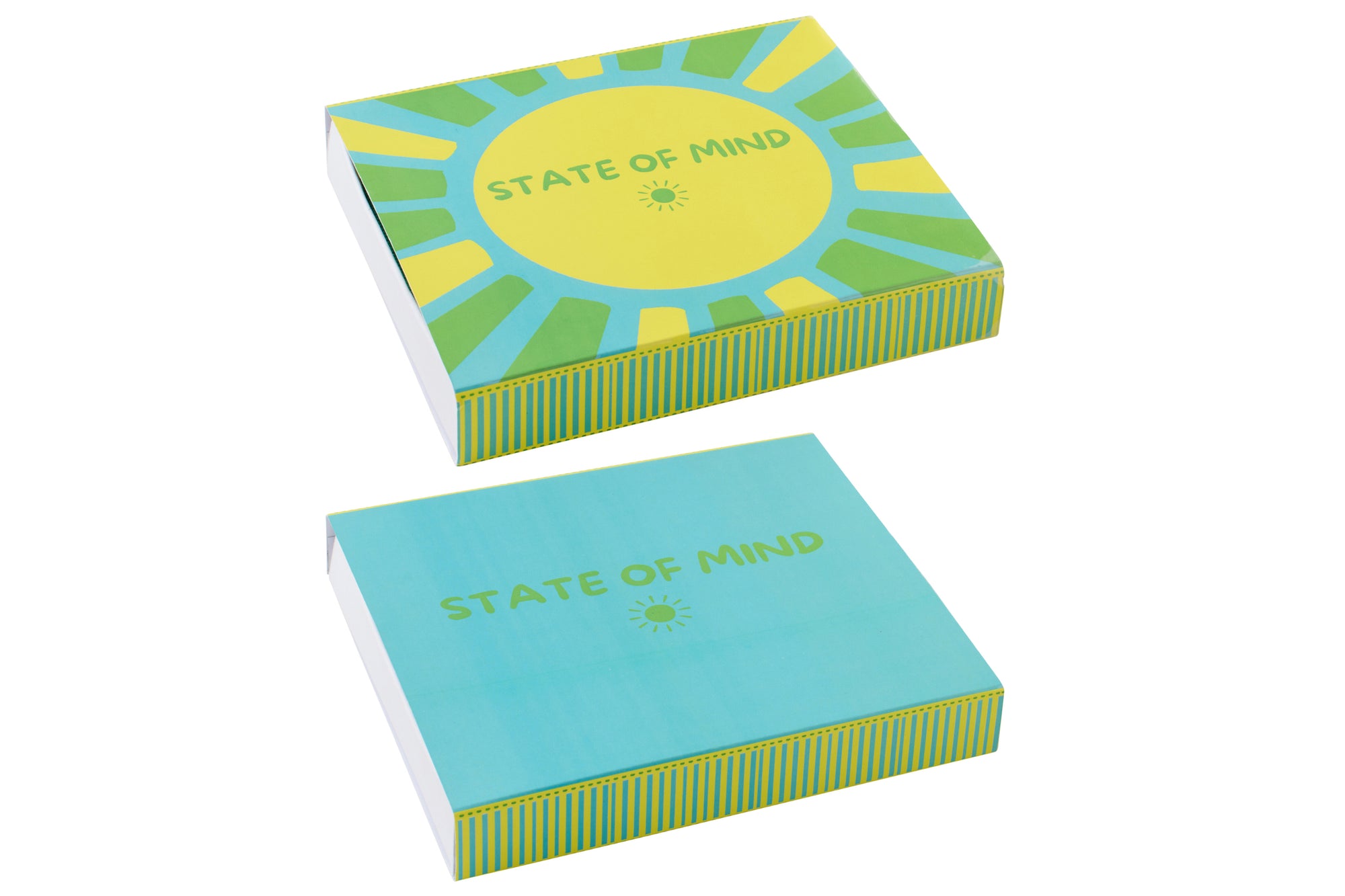 J-LINE ETUI STATE OF MIND GESTREEPT KATOEN MULTICOLOR ASSORTIMENT VAN 2