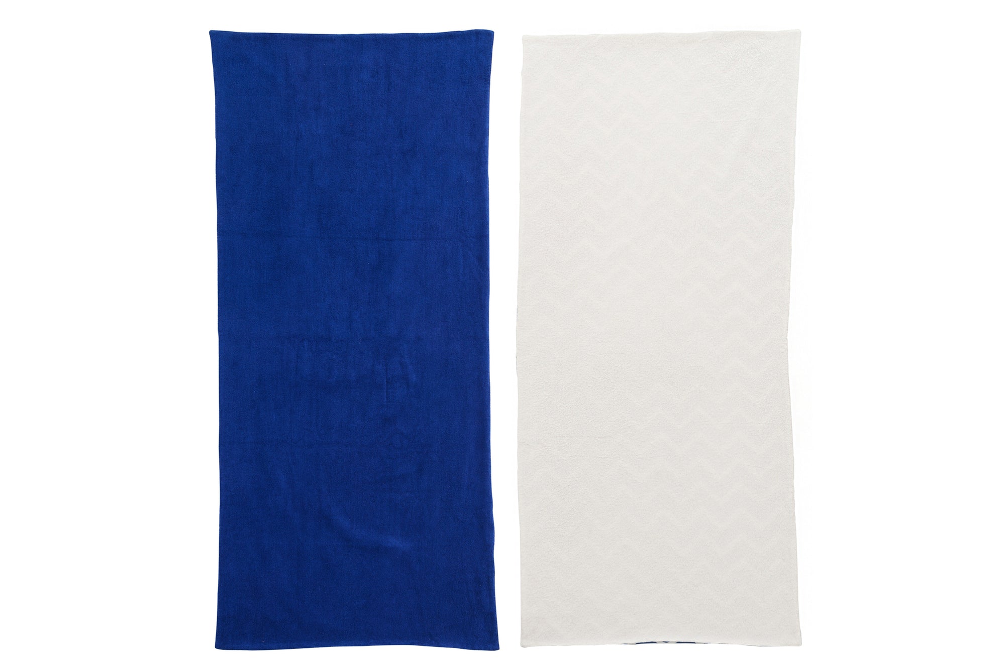 J-LINE STRANDLAKEN OLA AMOR KATOEN WIT/DONKERBLAUW ASSORTIMENT VAN 2 L80XB180CM - Tuincentrum Lopik