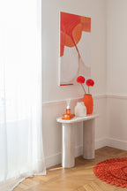 Rug Oriental Round Jute Dark Orange Small - Tuincentrum Lopik